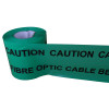 Duct Marking Tape, Green "Caution Fibreoptic Cable" 365m