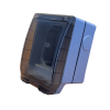 ES1ENC 1 Gang IP66 Weatherproof Enclosure with Translucent Lid