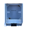 ES1ENC 1 Gang IP66 Weatherproof Enclosure with Translucent Lid