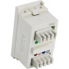 Excel Cat 6 Euro Module - Deep White