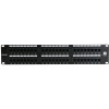 Excel Cat 6 48 Port 2U Patch Panel Black