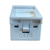 Excel Cat 6 (UTP) Unscreened Low Profile Euromod RJ45 Module - White