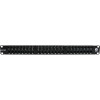 Excel Cat 5e Unscreened Patch Panel - 48-port, Right-angled, 1U - Black