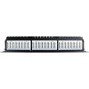 Excel Cat 5e Unscreened Patch Panel - 48-port, Right-angled, 1U - Black