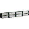 Excel Cat 5e Unscreened Patch Panel - 48-port, 2U - Black