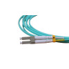 3m LC to LC Duplex OM3 Multimode Aqua Fibre Optic Patch Cable with 2mm Jacket