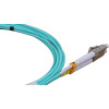 3m LC to LC Duplex OM3 Multimode Aqua Fibre Optic Patch Cable with 2mm Jacket