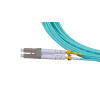 7m LC to LC Duplex OM3 Multimode Aqua Fibre Optic Patch Cable with 2mm Jacket