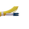 10m FC to LC Duplex OS2 Singlemode Yellow Fibre Optic Patch Cable with 2mm Jacket