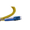 3m LC to LC Duplex OS2 Singlemode Yellow Fibre Optic Patch Cable with 2mm Jacket