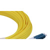 15m LC to LC Duplex OS2 Singlemode Yellow Fibre Optic Patch Cable with 2mm Jacket