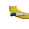 20m LC to LC Duplex OS2 Singlemode Yellow Fibre Optic Patch Cable with 2mm Jacket