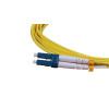 3m LC to SC Duplex OS2 Singlemode Yellow Fibre Optic Patch Cable with 2mm Jacket