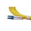 7m LC to SC Duplex OS2 Singlemode Yellow Fibre Optic Patch Cable with 2mm Jacket