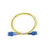 2m SC to SC Duplex OS2 Singlemode Yellow Fibre Optic Patch Cable with 2mm Jacket