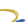 2m SC to SC Duplex OS2 Singlemode Yellow Fibre Optic Patch Cable with 2mm Jacket