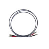 2m LC to LC Duplex OM1 Multimode Grey Fibre Optic Patch Cable with 3mm Jacket