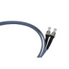 1m LC to ST Duplex OM1 Multimode Grey Fibre Optic Patch Cable with 3mm Jacket