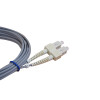 2m SC to SC Duplex OM1 Multimode Grey Fibre Optic Patch Cable with 3mm Jacket