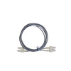 2m SC to SC Duplex OM1 Multimode Grey Fibre Optic Patch Cable with 3mm Jacket