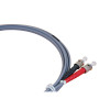 2m ST to ST Duplex OM1 Multimode Grey Fibre Optic Patch Cable with 3mm Jacket