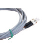 3m ST to ST Duplex OM1 Multimode Grey Fibre Optic Patch Cable with 3mm Jacket