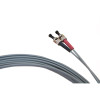 5m ST to ST Duplex OM1 Multimode Grey Fibre Optic Patch Cable with 3mm Jacket