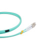 1.5m LC to LC Duplex OM3 Multimode Aqua Fibre Optic Patch Cable with 3mm Jacket