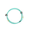 1.5m LC to LC Duplex OM3 Multimode Aqua Fibre Optic Patch Cable with 3mm Jacket