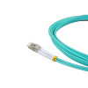 3m LC to LC Duplex OM3 Multimode Aqua Fibre Optic Patch Cable with 3mm Jacket