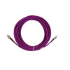 10m LC to LC Duplex OM3 Multimode Erika Violet Fibre Optic Patch Cable with 3mm Jacket