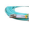 15m LC to LC Duplex OM3 Multimode Aqua Fibre Optic Patch Cable with 2mm Jacket