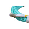 20m LC to LC Duplex OM3 Multimode Aqua Fibre Optic Patch Cable with 2mm Jacket