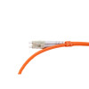 1m LC to SC Duplex OM3 Multimode Orange Fibre Optic Patch Cable with 3mm Jacket