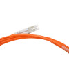 2m LC to SC Duplex OM3 Multimode Orange Fibre Optic Patch Cable with 3mm Jacket