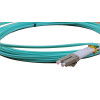 5m LC to SC Duplex OM3 Multimode Aqua Fibre Optic Patch Cable with 2mm Jacket