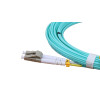 10m LC to SC Duplex OM3 Multimode Aqua Fibre Optic Patch Cable with 2mm Jacket