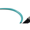 1m LC to ST Duplex OM3 Multimode Aqua Fibre Optic Patch Cable with 2mm Jacket