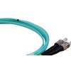 3m LC to ST Duplex OM3 Multimode Aqua Fibre Optic Patch Cable with 2mm Jacket