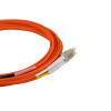 5m LC to ST Duplex OM3 Multimode Orange Fibre Optic Patch Cable with 2mm Jacket