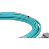 5m SC to SC Duplex OM3 Multimode Aqua Fibre Optic Patch Cable with 3mm Jacket