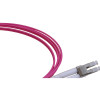 1.5m LC to LC Duplex OM4 Multimode Erika Violet Fibre Optic Patch Cable with 2mm Jacket