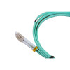 2m LC to LC Duplex OM4 Multimode Aqua Fibre Optic Patch Cable with 3mm Jacket