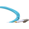 5m LC to LC Duplex OM4 Multimode Aqua Fibre Optic Patch Cable with 2mm Jacket