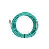 10m LC to LC Duplex OM4 Multimode Aqua Fibre Optic Patch Cable with 3mm Jacket