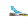 3m LC to ST Duplex OM4 Multimode Aqua Fibre Optic Patch Cable with 2mm Jacket