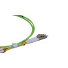 1m LC to LC Duplex OM5 Multimode Lime Green Fibre Optic Patch Cable with 2mm Jacket