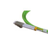 2m LC to LC Duplex OM5 Multimode Lime Green Fibre Optic Patch Cable with 2mm Jacket