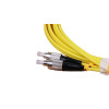 2m FC to FC Duplex OS2 Singlemode Yellow Fibre Optic Patch Cable with 3mm Jacket