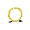 3m FC to FC Duplex OS2 Singlemode Yellow Fibre Optic Patch Cable with 3mm Jacket